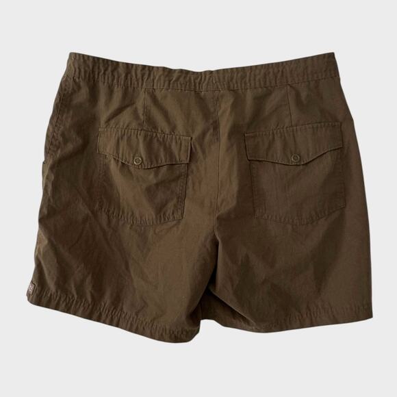 Columbia Womens Small Olive Green/Brown Shorts Polyester Cotton - Picture 4 of 7